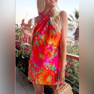 Show Me Your Mumu Jasmine Tie Mini Dress